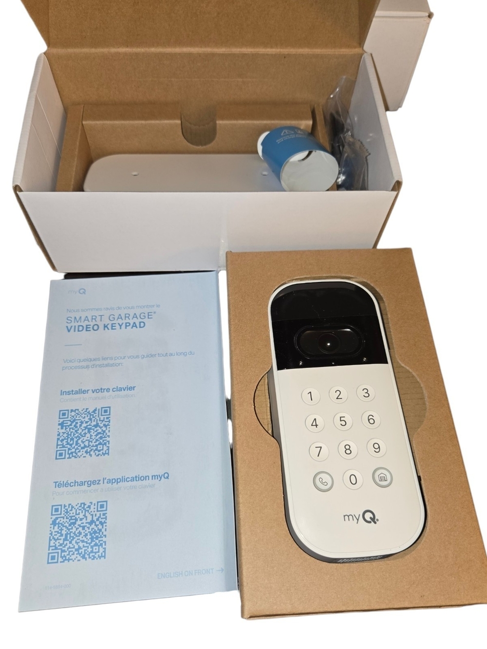 myQ Smart Garage Video Keypad - VKP1-MYQ - White